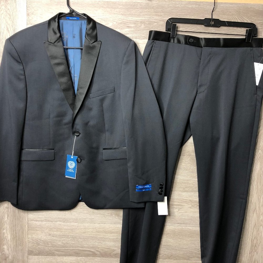 Vince Camuto 42Sx35W Slim Fit 2 Piece Tuxedo GREY